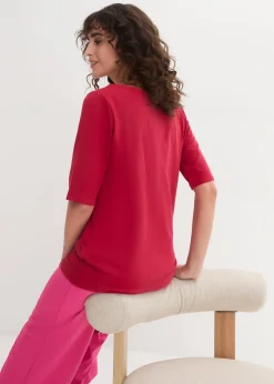 Femme bonprix Basiques|T-Shirts & Tops|T-shirt à encolure bateau