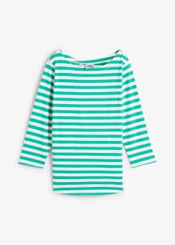 Femme bonprix Basiques|T-Shirts & Tops|T-shirt à encolure bateau