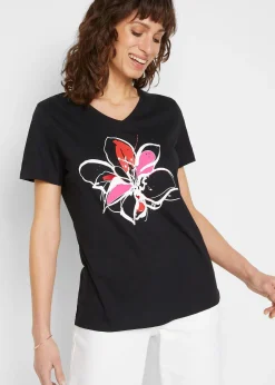 bonprix T-shirt à imprimé floral|Femme T-Shirts & Tops