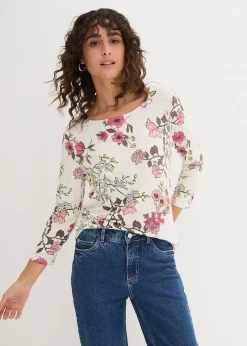 bonprix T-shirt à imprimé floral|Femme T-Shirts & Tops
