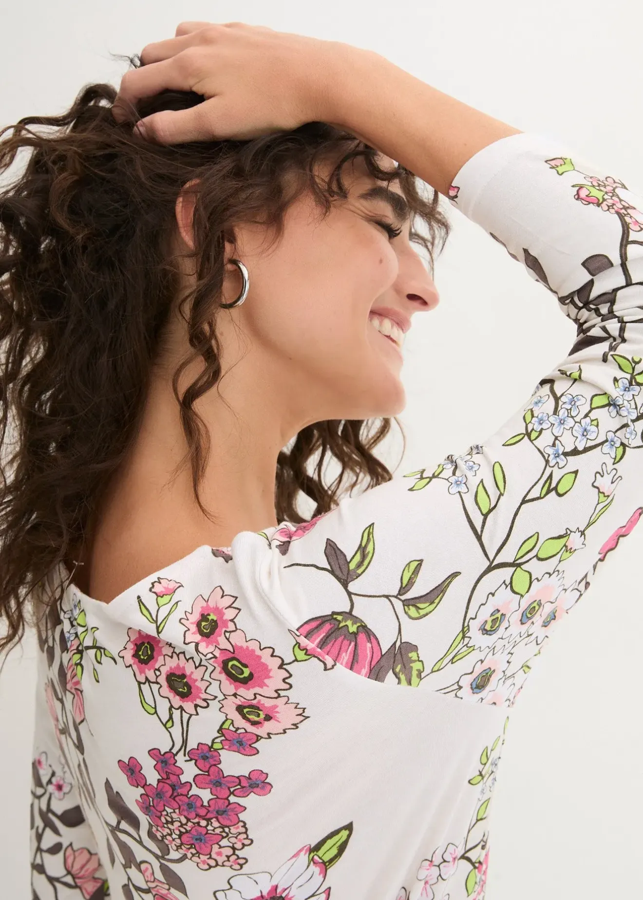 bonprix T-shirt à imprimé floral|Femme T-Shirts & Tops