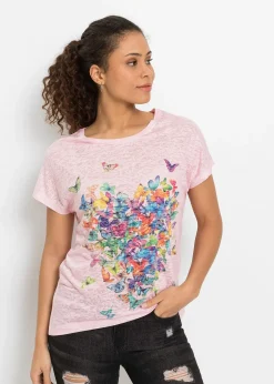 Femme bonprix T-Shirts & Tops|T-shirt à imprimé papillon