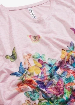 Femme bonprix T-Shirts & Tops|T-shirt à imprimé papillon