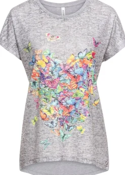 Femme bonprix T-Shirts & Tops|T-shirt à imprimé papillon