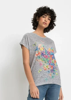 Femme bonprix T-Shirts & Tops|T-shirt à imprimé papillon
