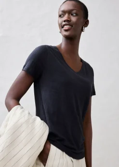 bonprix T-shirt 100% lin|Femme Premium|T-Shirts & Tops