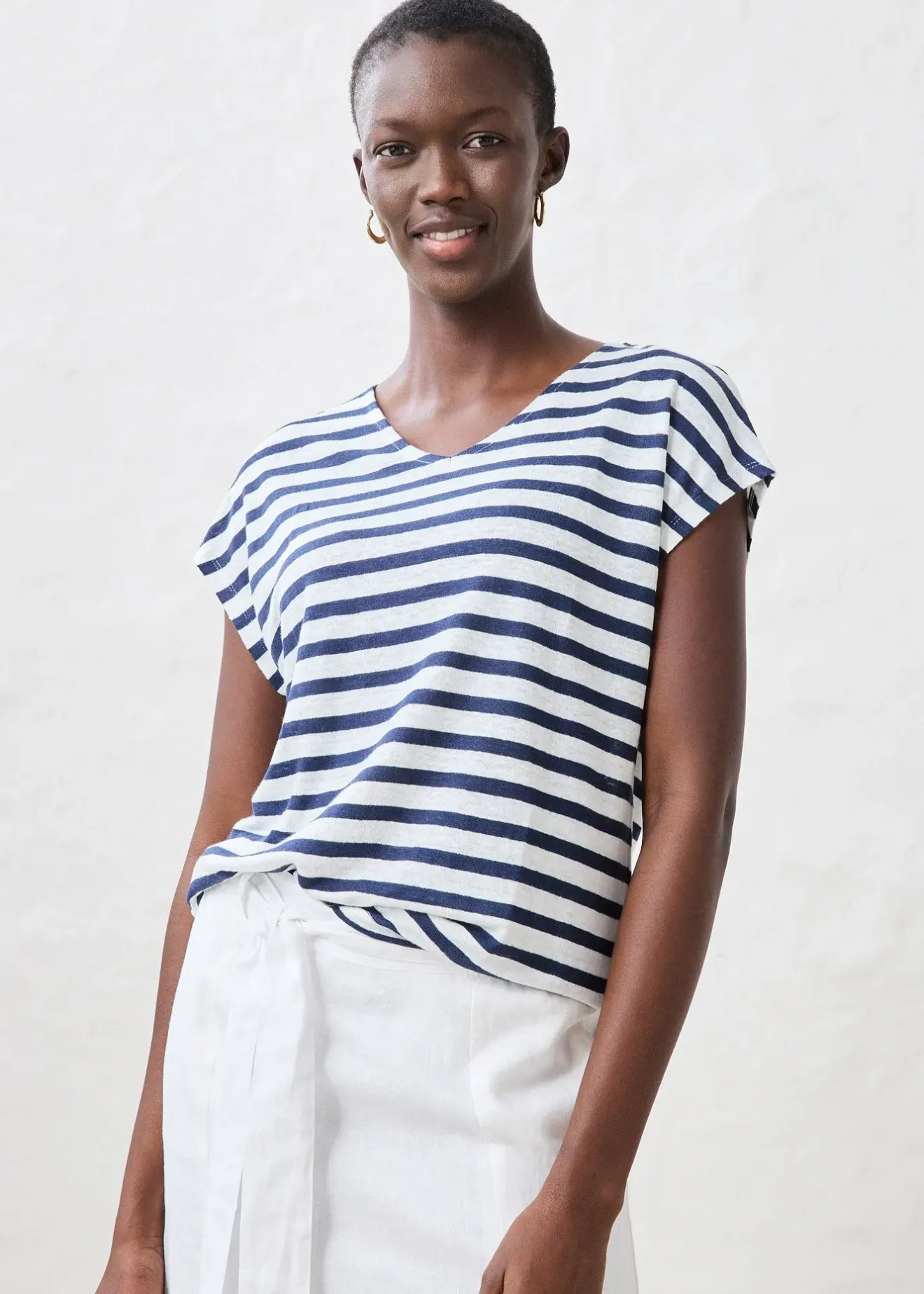 Femme bonprix Premium|T-Shirts & Tops|T-shirt 100% lin à manches chauve-souris