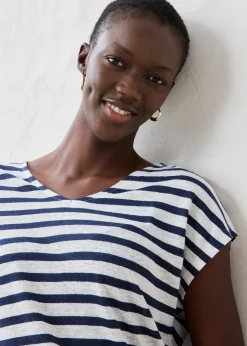 Femme bonprix Premium|T-Shirts & Tops|T-shirt 100% lin à manches chauve-souris