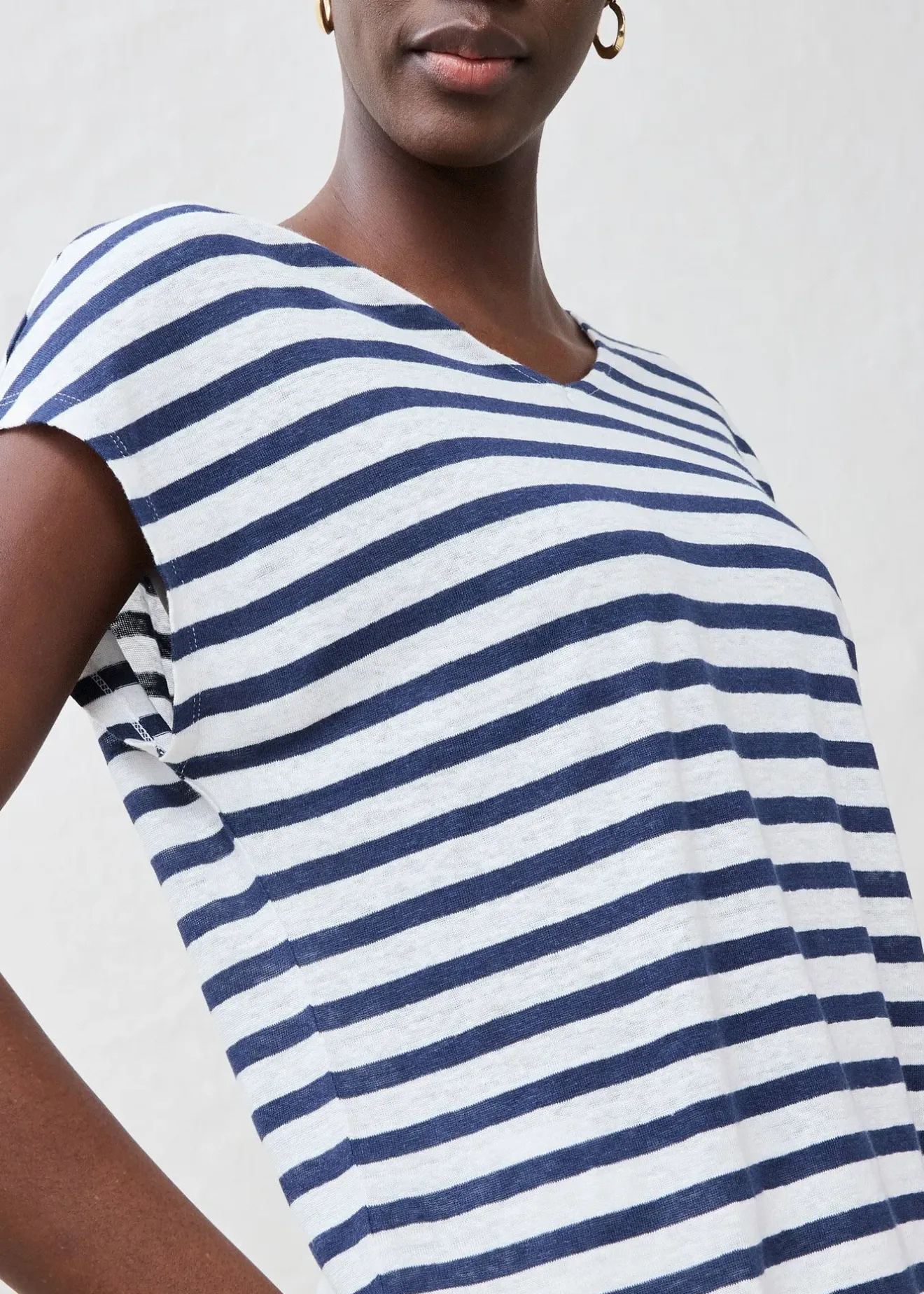 Femme bonprix Premium|T-Shirts & Tops|T-shirt 100% lin à manches chauve-souris