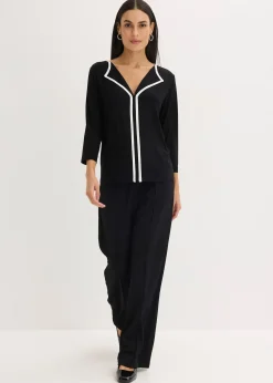 bonprix T-shirt à liseré contrastant|Femme T-Shirts & Tops