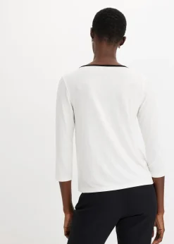 Femme bonprix T-Shirts & Tops|T-shirt à liseré contrastant