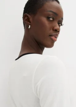 Femme bonprix T-Shirts & Tops|T-shirt à liseré contrastant