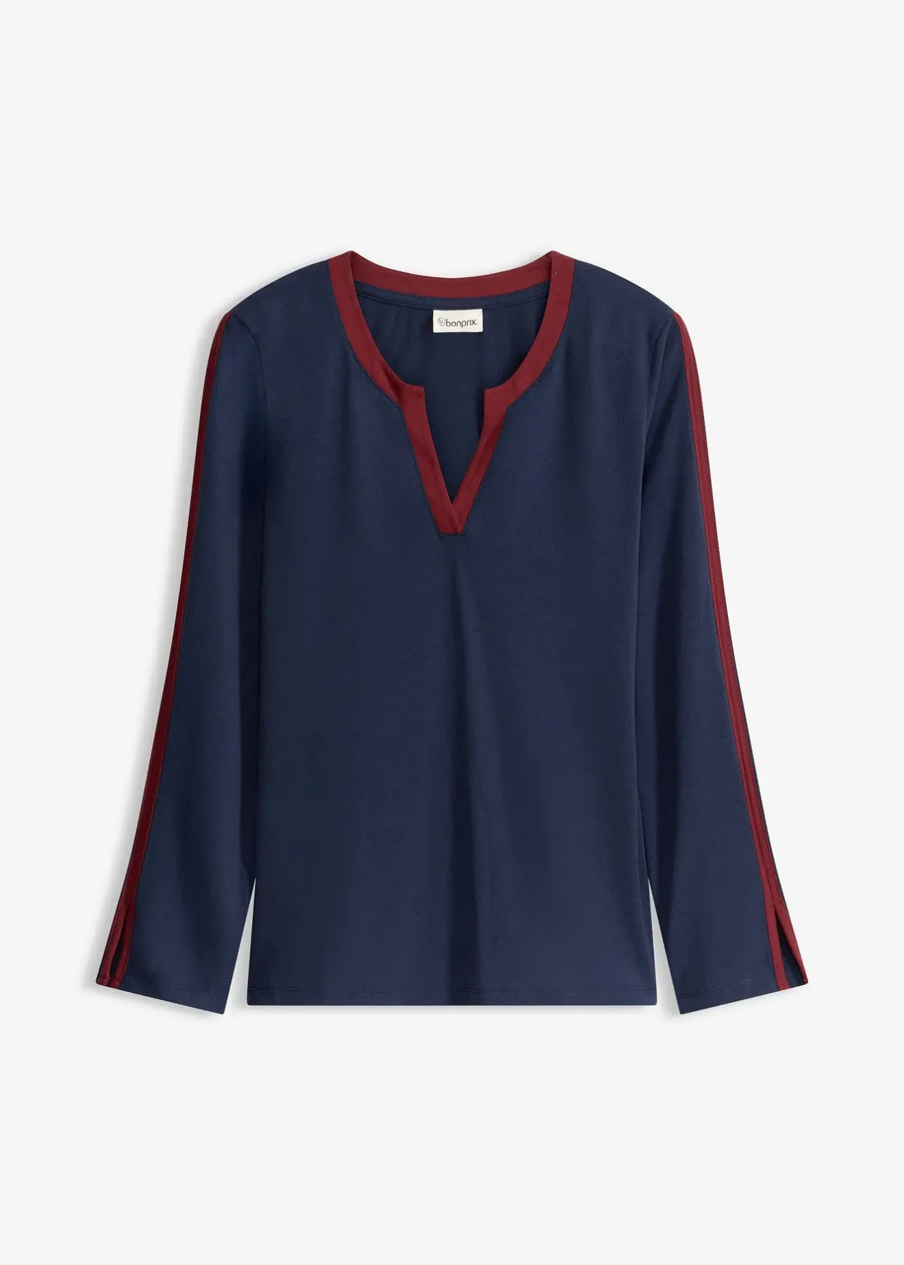 Femme bonprix T-Shirts & Tops|T-shirt à manches longues fendues