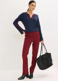 Femme bonprix T-Shirts & Tops|T-shirt à manches longues fendues