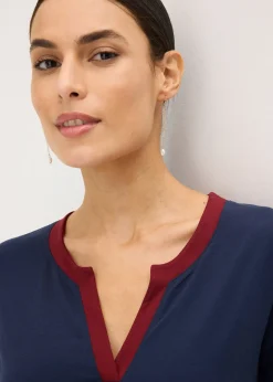 Femme bonprix T-Shirts & Tops|T-shirt à manches longues fendues