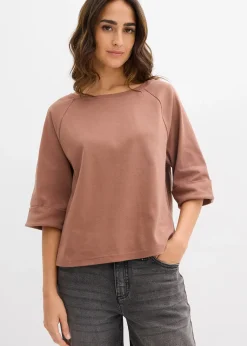 Femme bonprix T-Shirts & Tops|T-shirt à manches raglan en coton épais