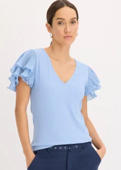 bonprix T-shirt à volants|Femme T-Shirts & Tops