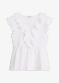 bonprix T-shirt à volants|Femme T-Shirts & Tops