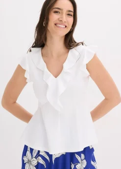 bonprix T-shirt à volants|Femme T-Shirts & Tops