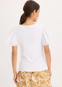 bonprix T-shirt à volants|Femme T-Shirts & Tops