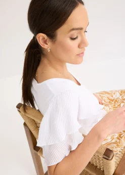 bonprix T-shirt à volants|Femme T-Shirts & Tops