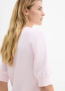 Femme bonprix Basiques|Sweats|T-shirt ample en matière néoprène