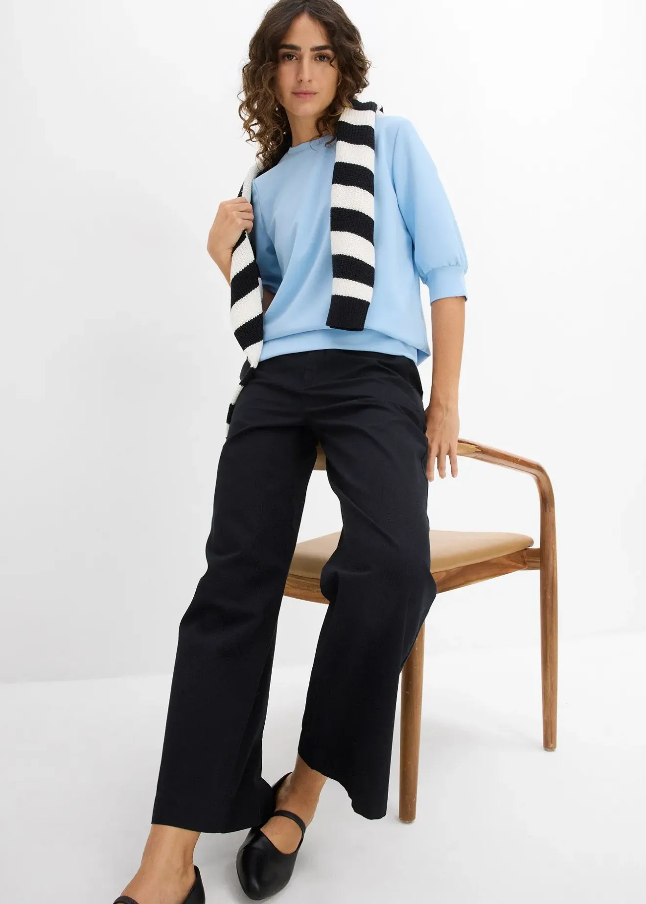 bonprix T-shirt ample en matière néoprène|Femme Basiques|Sweats