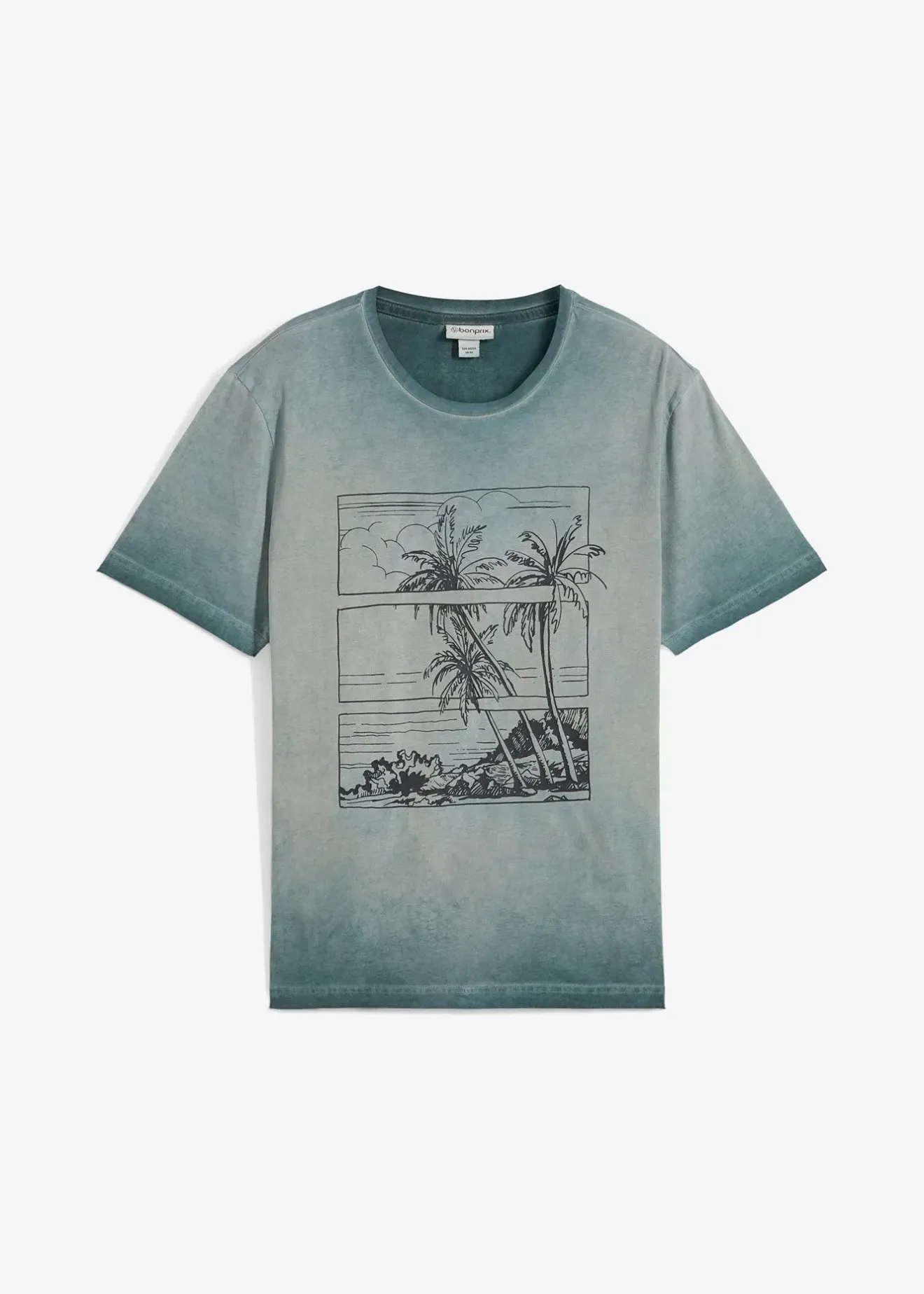 bonprix T-shirt aspect délavé en coton|Homme T-Shirts & Polos