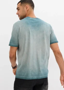 bonprix T-shirt aspect délavé en coton|Homme T-Shirts & Polos
