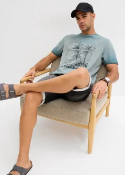 bonprix T-shirt aspect délavé en coton|Homme T-Shirts & Polos