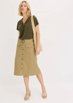 Femme bonprix T-Shirts & Tops|T-shirt avec anneau décoratif