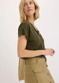 Femme bonprix T-Shirts & Tops|T-shirt avec anneau décoratif