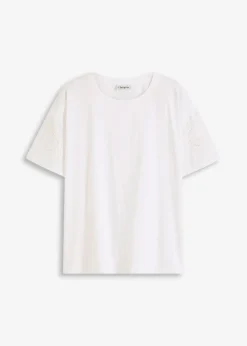 Femme bonprix T-Shirts & Tops|T-shirt avec broderies anglaises