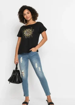 Femme bonprix T-Shirts & Tops|T-shirt avec découpe