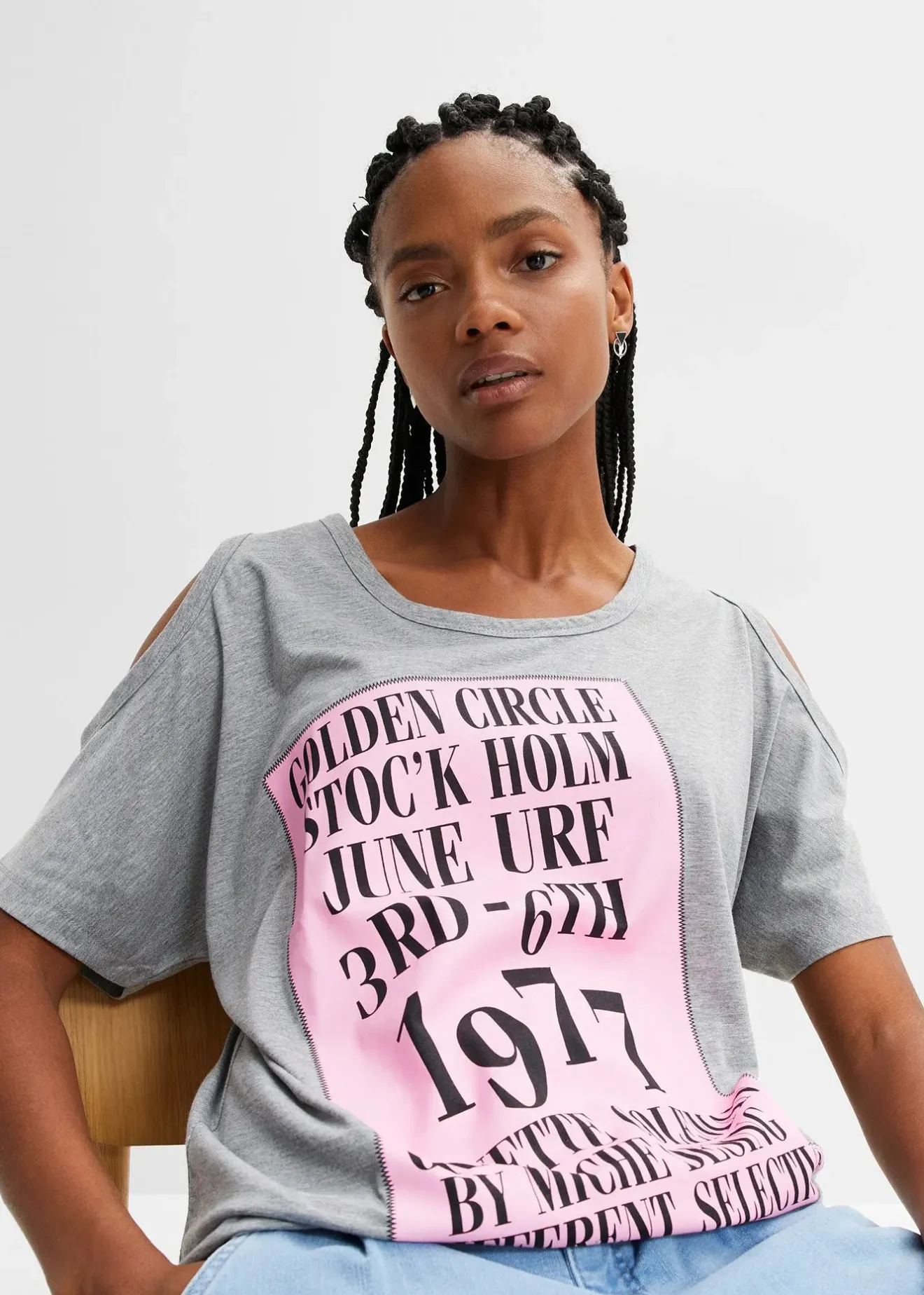 Femme bonprix T-Shirts & Tops|T-shirt avec découpes