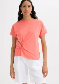 Femme bonprix T-Shirts & Tops|T-shirt avec détail noué