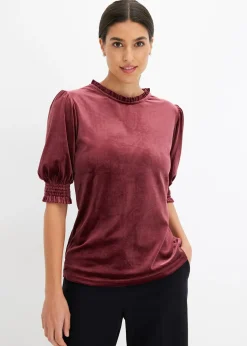 Femme bonprix T-Shirts & Tops|T-shirt avec du velours doux