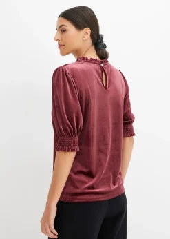 Femme bonprix T-Shirts & Tops|T-shirt avec du velours doux