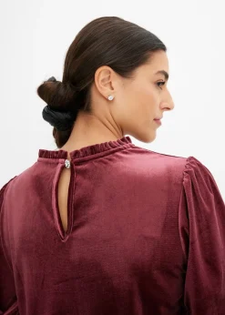 Femme bonprix T-Shirts & Tops|T-shirt avec du velours doux