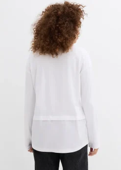 Femme bonprix T-Shirts & Tops|T-shirt avec empiècement chemisier