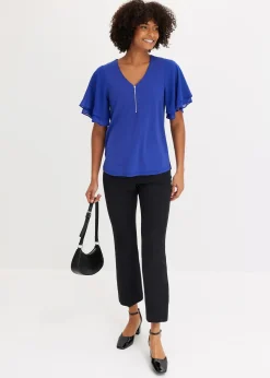 Femme bonprix T-Shirts & Tops|T-shirt avec manches en mousseline