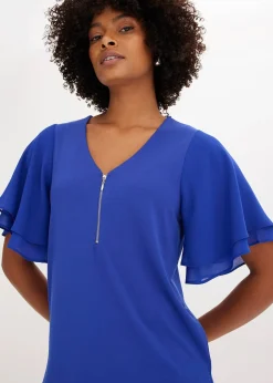 Femme bonprix T-Shirts & Tops|T-shirt avec manches en mousseline