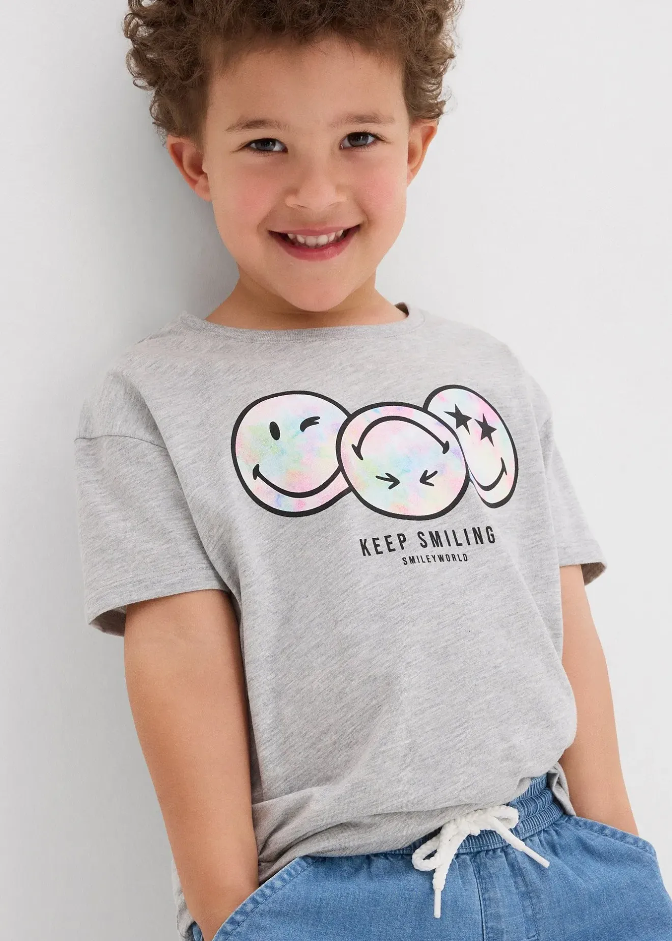 Enfant SmileyWorld Vêtements Enfant|Garçons 2-8 Ans·T-Shirts|T-shirt avec smileys