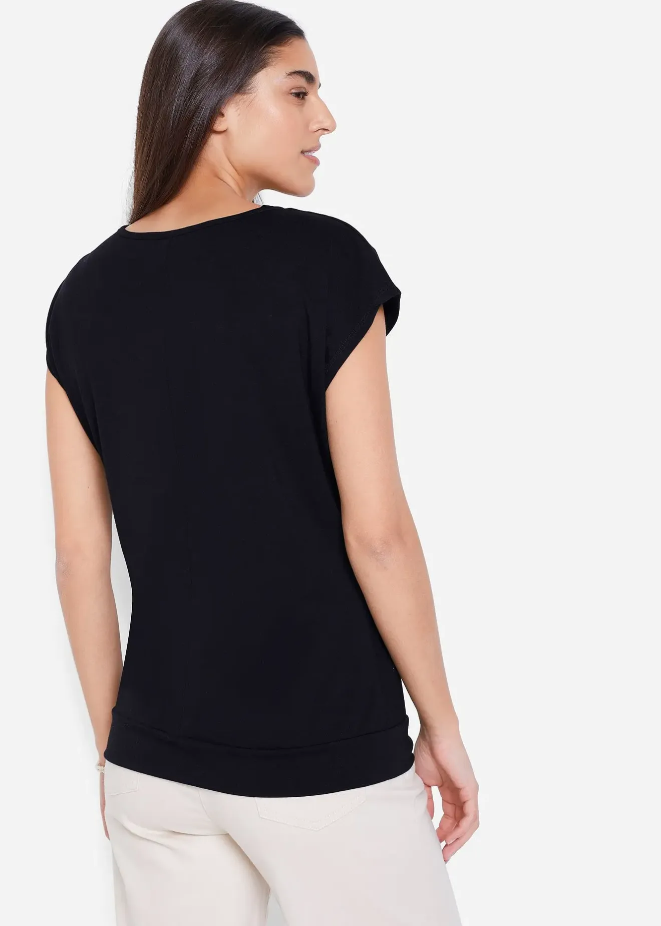 bonprix T-shirt avec zip, manches courtes|Femme T-Shirts & Tops