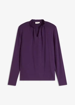 bonprix T-shirt blouse à col montant|Femme T-Shirts & Tops