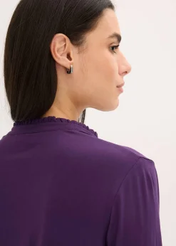 bonprix T-shirt blouse à col montant|Femme T-Shirts & Tops