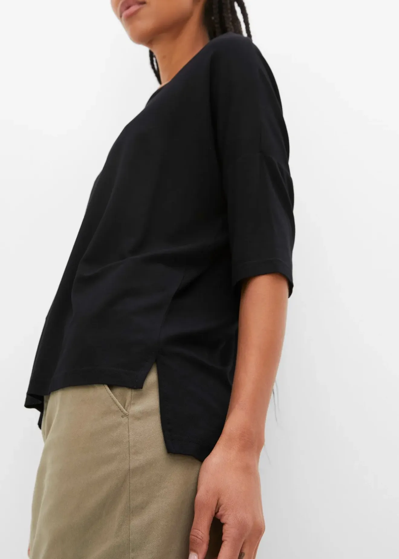 bonprix T-shirt boxy en viscose extensible|Femme T-Shirts & Tops