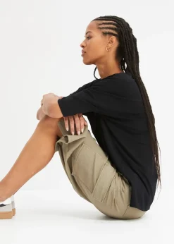 bonprix T-shirt boxy en viscose extensible|Femme T-Shirts & Tops