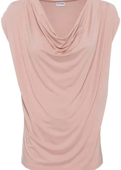 Femme bonprix T-Shirts & Tops|T-shirt col bénitier en viscose extensible
