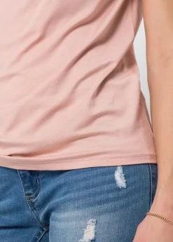 Femme bonprix T-Shirts & Tops|T-shirt col bénitier en viscose extensible